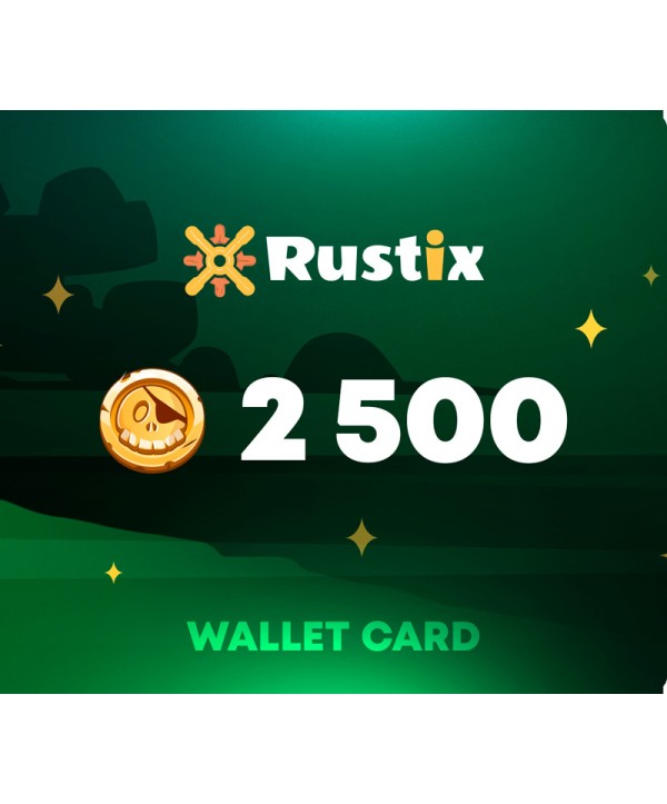 Rustix.io 25 USD Wallet Card Code Key GLOBAL